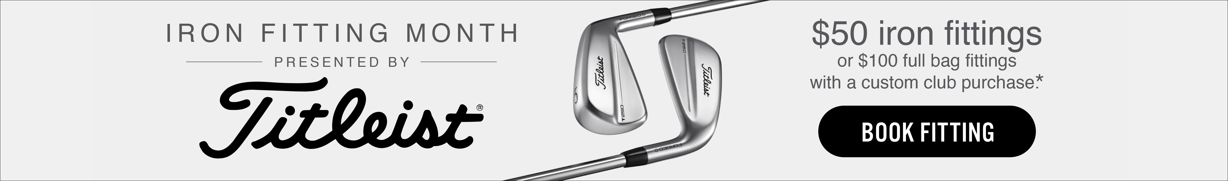 $100 off fitting with club purchase