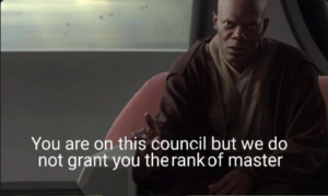 Master’s degree and you won’t even have to plead a case to Jedi Master Mace Windu